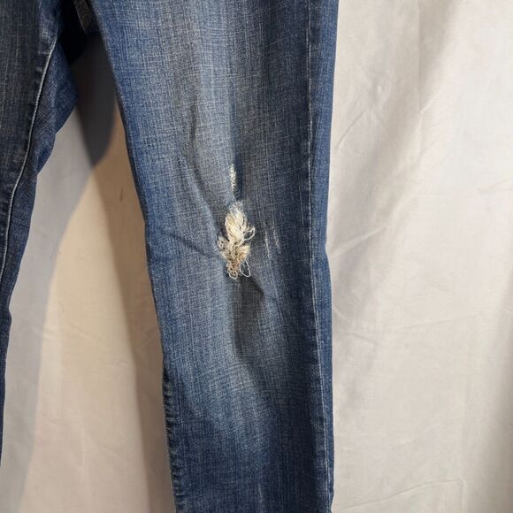 Kut from the Kloth Celine Slouchy Boyfriend Denim Jeans Size 12 Distressed - Picture 5 of 9